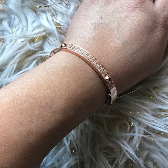 MK Gold Rose Bangle bracelet - Picture 10 of 11